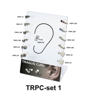 13 Tragus Piercing Set TRPC-SET-1