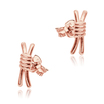 Knot Shaped Silver Ear Stud STS-5090