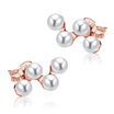 Charming Pearl Silver Ear Stud STS-5266