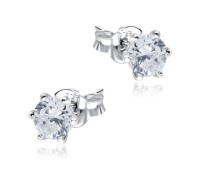 Gorgeous Designed with CZ Stone Silver Ear Stud STS-5270