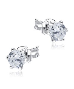 Gorgeous Designed with CZ Stone Silver Ear Stud STS-5270