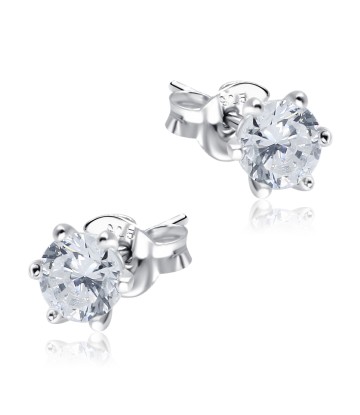 Gorgeous Designed with CZ Stone Silver Ear Stud STS-5270