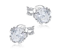 Shining CZ Stone Silver Ear Stud STS-5272