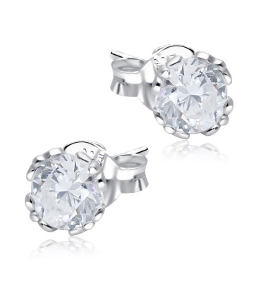 Shining CZ Stone Silver Ear Stud STS-5272