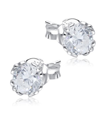 Shining CZ Stone Silver Ear Stud STS-5272