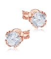 Shining CZ Stone Silver Ear Stud STS-5272