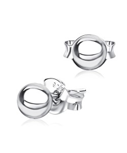 Ball Shaped Silver Ear Stud STS-5298