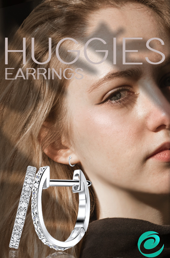 silver huggies earrings