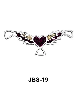 Wing With Heart Jeweled G-String JBS-19