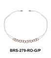 Hearts with Matt Rope Bracelet BRS-279