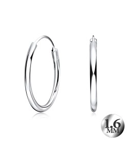 1.6mm Silver Hoop Earring CR-12