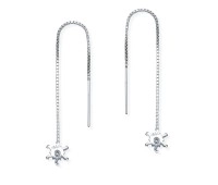 Wheel with Stone Chain Earring ECD-25