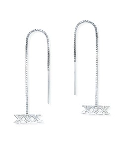 Silver Chain Earring ECD-39