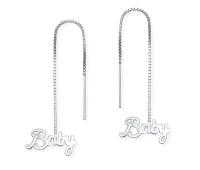 Silver Chain Earring ECD-41