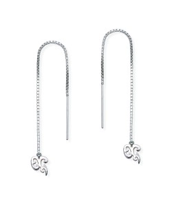 Silver Chain Earring ECD-82