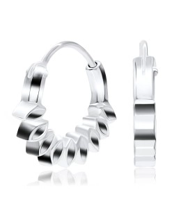 Silver Hoop Earring HO-1505