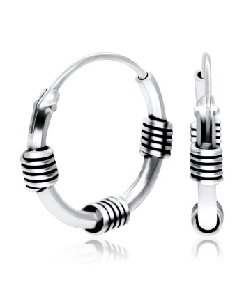 1.4mm 3 Rope Design Hoop Earrings HO-81