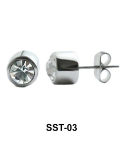 Stone Studded Stud Earrings SST-03