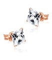 Diamond Cut CZ Stud Earring ST-10-SQP