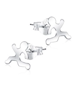 Stud Earring Running Man ST-184A