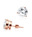 Round Stone Stud Earring STA-8-RS
