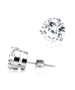 Round Stone Stud Earring STA-8-RS