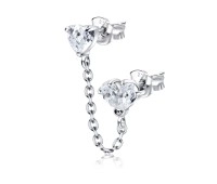 Pretty Heart Stud Earring Chain STC-71