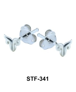 Horn Shaped Stud Earrings STF-341