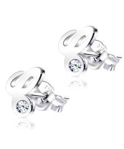 Stud Earring C Shape STL-C