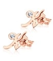 Stud Earring K Shape STL-K