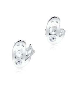 Stud Earring Q Shape STL-Q