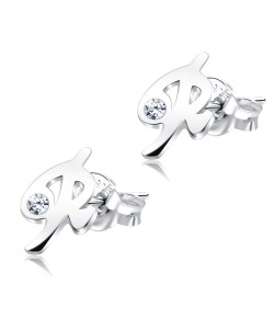 Stud Earring R Shape STL-R