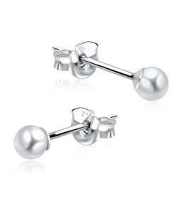 Stud Earring Plain Pearl STP-11
