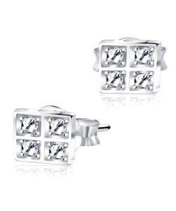 Shining Squares Stud Earrings STS-125