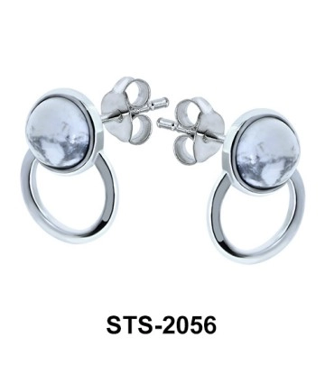 Marble Stud Earrings STS-2056