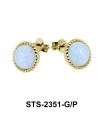 Moonstone Stud Earrings STS-2351