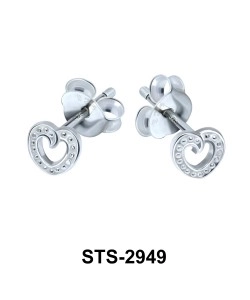 Heart Shaped Stud Earring STS-2949