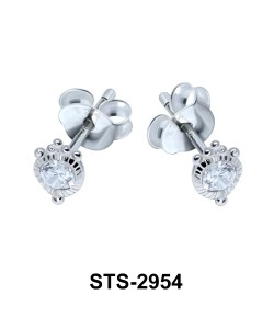 CZ Stone Stud Earring STS-2954