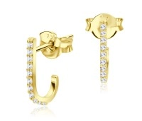 Gold Plated Silver Stud Earring STS-3823-GP