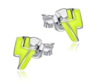 Reversed Z Shaped Stud Earrings SST-06E