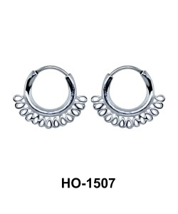 Silver Hoop Earring HO-1507