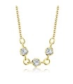 Rings with CZ Stones Silver Necklace SPE-2056