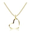 Silver Necklace Heart Line SPE-93n