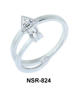 Beautiful CZ Design Ring NSR-824